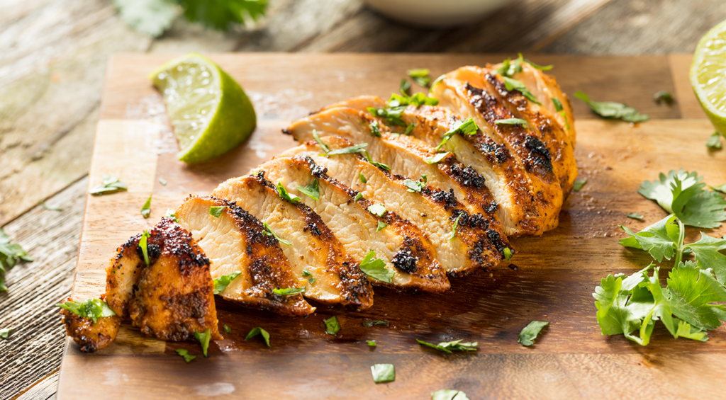 sliced chicken