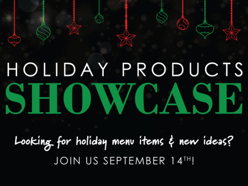 Holiday products showcase header dark